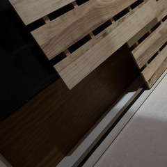 ニトリ？収納付きベッドフレームの画像