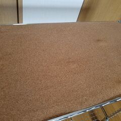 商談中】幅110㎝　アイリス　メタルラック　奥行34㎝　棚板2枚　シェルフ　収納棚　テレビ台　中古の画像