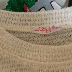 ★COLZA★  トップス　薄手のニット　ホワイト　Mの画像