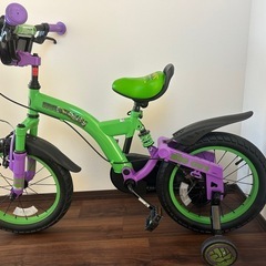 美品！キッズ自転車　補助輪付き　16インチの画像