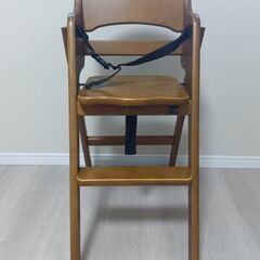 子ども用　木製ハイチェアの画像