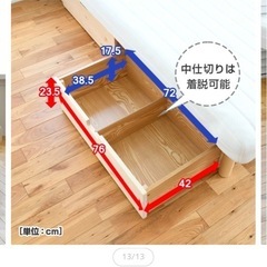ベッド下収納ボックス2個セット