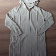 値下げ【中古】自由区フード付 カーディガン　サイズ４０　※ホーム...