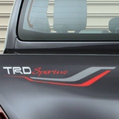 TRD Sportivo TRD TOYOTA トヨタ ステッカー デカール ホワイト　ハイラックス など  の画像