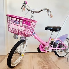 【本日最終】ミニーマウス 子供用自転車 14インチ　補助輪付き   