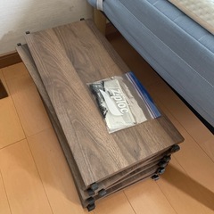 ニトリ　突っ張り収納棚の画像