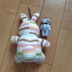くまのぬいぐるみストラップセットの画像