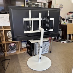 【超美品‼️】総額108,700円♪ アイリスオーヤマ 2022年製 50V型4K対応液晶テレビ Fiona WALLキャスター付きテレビスタンド 外付けHDD対応♪の画像