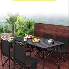 キャンプテーブル アウトドア テーブル 折りたたみアウトドア折りたたみ 耐荷重150kg (Mサイズ95cm)！！の画像