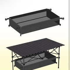 キャンプテーブル アウトドア テーブル 折りたたみアウトドア折りたたみ 耐荷重150kg (Mサイズ95cm)！！の画像