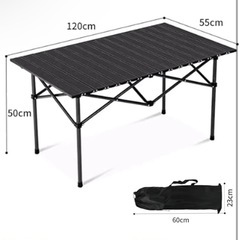 キャンプテーブル アウトドア テーブル 折りたたみアウトドア折りたたみ 耐荷重150kg (Mサイズ95cm)！！の画像
