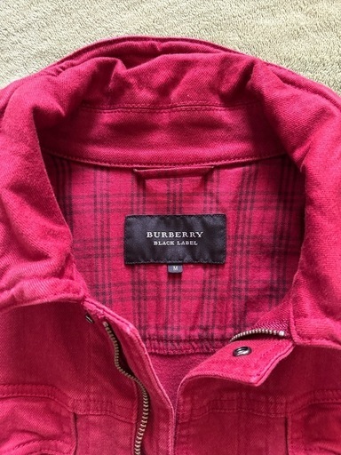 Burberry Black label デニム ジャケット 赤