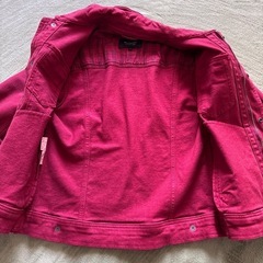 Burberry Black label デニム ジャケット 赤の画像