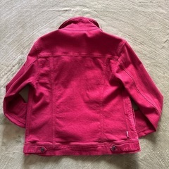 Burberry Black label デニム ジャケット 赤の画像