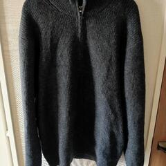 【ユニクロ】スフレヤーンハーフジップセーター(XL)
