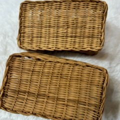 かご　2つセットの画像