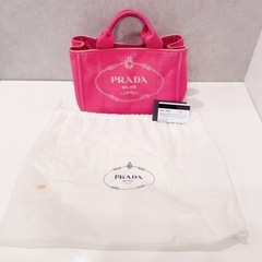 PRADA プラダ トートバッグ ピンク カナパ FUXIA