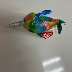 ty  カラフルのイッカクマスコットキーホルダーの画像