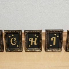 額縁 結婚式 テーブルナンバー 受付の画像