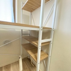 【新品同様】木目調ワークデスク、学習机 の画像