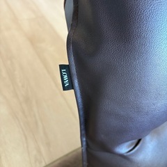 座椅子 LOWYA ダーク ブラウンPVC 合皮42段の画像