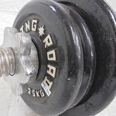 FIGHTING ROAD ダンベル 約20kg 1.25kg×4+2.5kg×4+シャフト2本 IVANKO ファイティングロード 鉄プレート 筋トレ 札幌市 白石店の画像