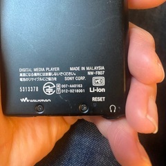 SONY WALKMAN NW-F807 64GB BLACK [ジャンク品]の画像