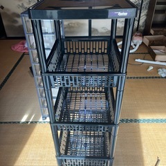 プラスチック製　収納カゴ5段