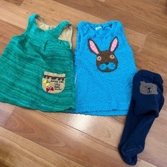 gapタイツ80ワンピースセット