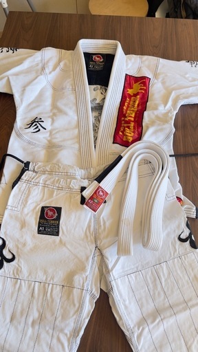 BULL TERRIER 柔術着 白帯 セット A1 ホワイト