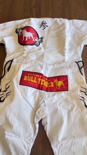 BULL TERRIER 柔術着 白帯 セット A1 ホワイト
