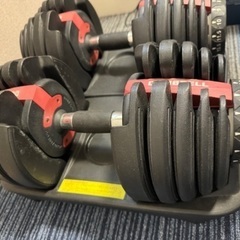 3点セット　可変式ダンベル＆レザーベルト＆トレーニングベンチの画像