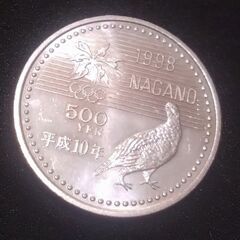 長野オリンピック記念コイン５００円硬貨モーグル
