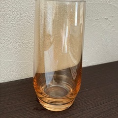 ガラスコップ　茶色