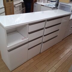 ★ジモティ割あり★ ニトリ レンジ台 ホワイト H96×D43×W184 クリーニング済み TK4107