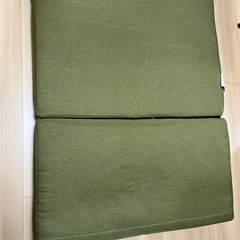 【2,000円→1,000円】2人掛けソファベッド(グリーン)の画像