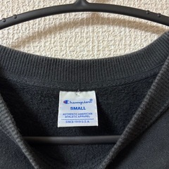 Champion 裏起毛 トレーナー スウェット ロゴTシャツ 黒 ブラックの画像