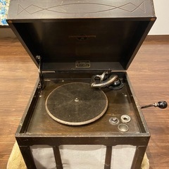 コロンビア　手巻きゼンマイ式 蓄音機
