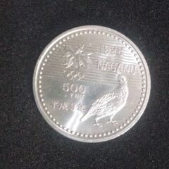 長野オリンピック記念コイン５００円硬貨スノボーの画像