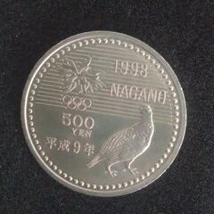 長野オリンピック記念コイン５００円硬貨スノボー
