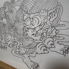 シーサーメス鉛筆画