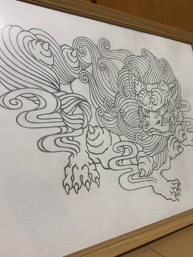 シーサーメス鉛筆画