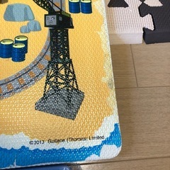 機関車トーマスプレイマット＆機関車トーマスパズル、アンパンマンパズル　3点セットの画像