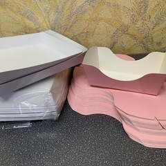 ジッパー ケーキトレー 菓子ギフト用　紙トレー　 50コ　在庫処分の画像