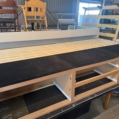 予約済み　ニトリ　シングルベッドフレーム（マットはおまけ）の画像