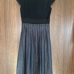 美品✨トゥービーシック　大きいサイズ　ドッキング　ワンピース　プリーツ　42の画像