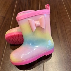 レインブーツ15cm レインコート 110 キッズの画像