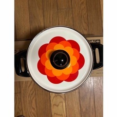 10/3までに取引いただける方 昭和レトロ ホーロー 両手鍋 の画像
