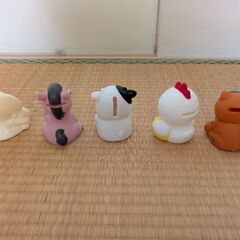 可愛らしいJAの貯金箱5種類の画像