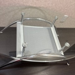 ガラステーブル　ローテーブル　美品の画像
